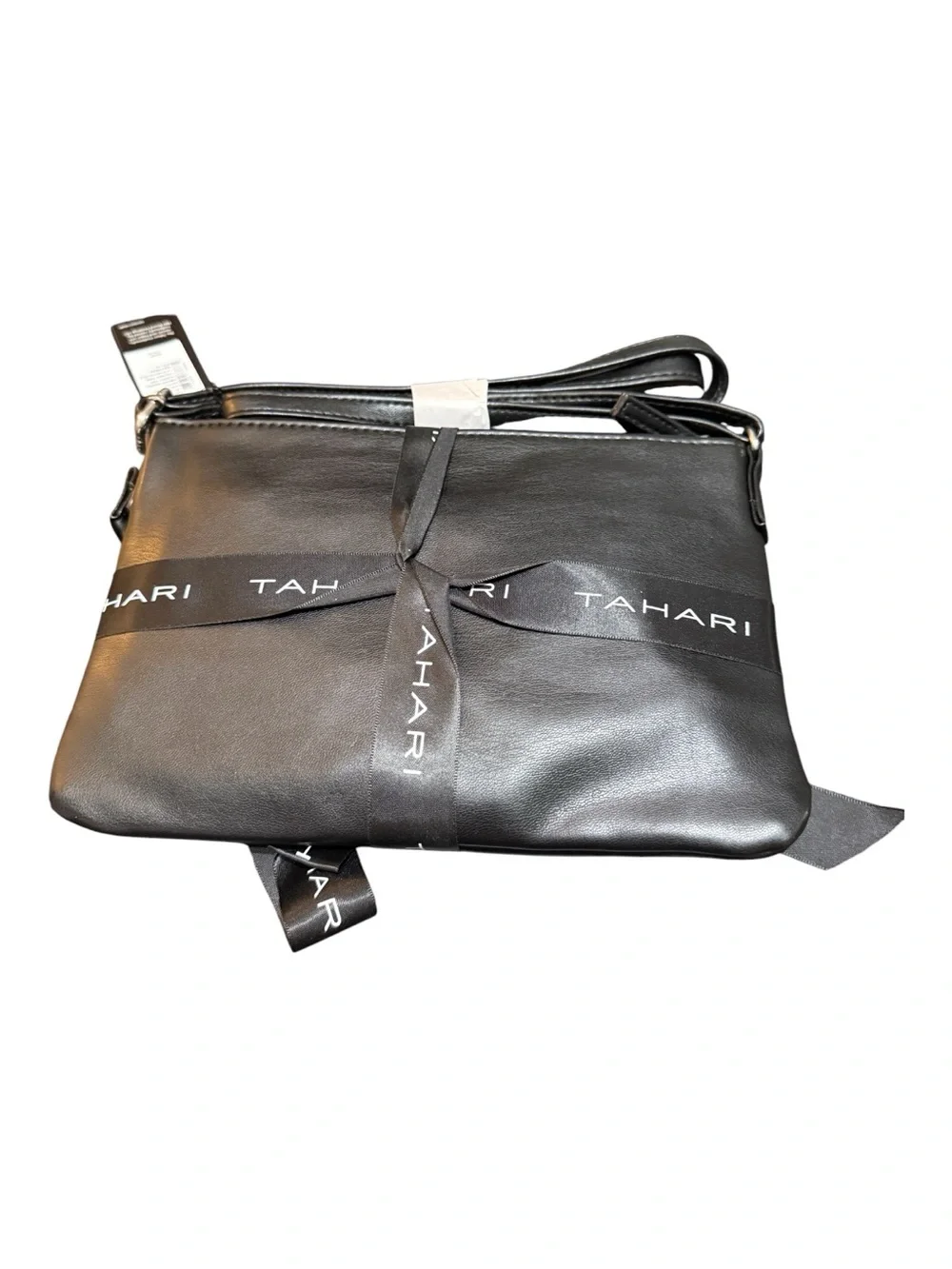 Tahari 2-Piece Wristlet & Pouch Set NWT Black & Leopard Print